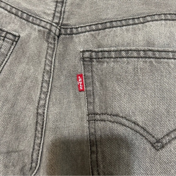 Levis Low Pro Straight Leg Grey Jeans Bleached Distressed NWT NEW​​ - Picture 7 of 13